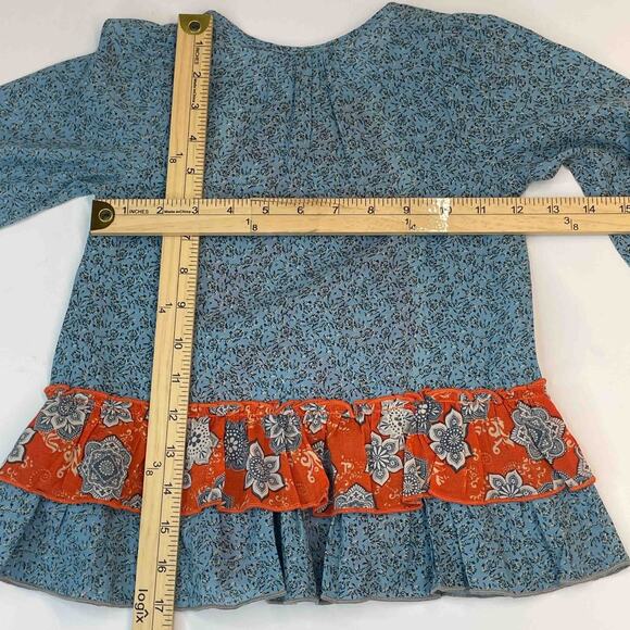 Mimi & Maggie Girls Blouse Top 4T Cottagecore Peplum Folk Victorian Old Money - Picture 6 of 6